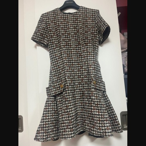 ルイヴィトン モノグラム ツイード ワンピース スケータードレス