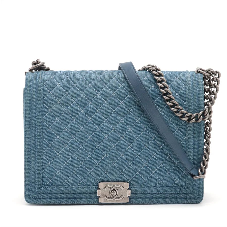 シャネル ボーイシャネル デニム チェーンショルダー