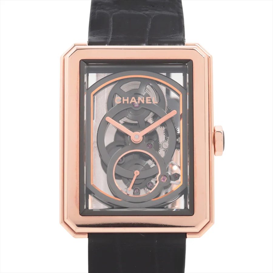 シャネル ボーイフレンド スケルトン文字盤