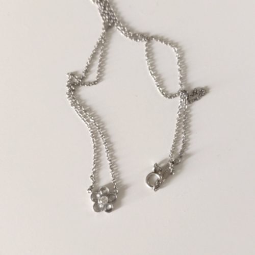 ティファニー、ガーデンフラワーネックレス、Pt950