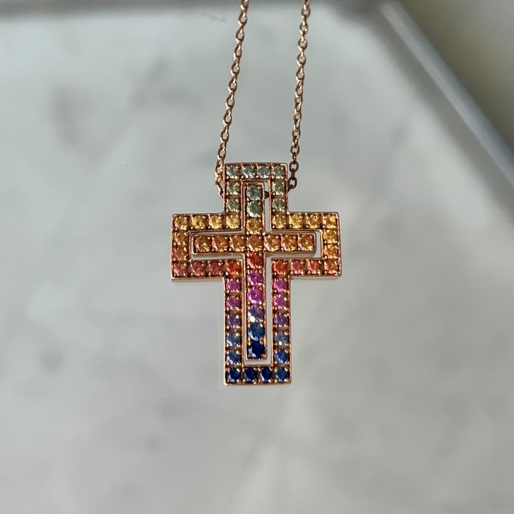 ベルエポック レインボーピンクゴールド ネックレス