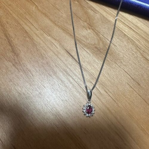 ルビーダイヤモンドプラチナネックレス