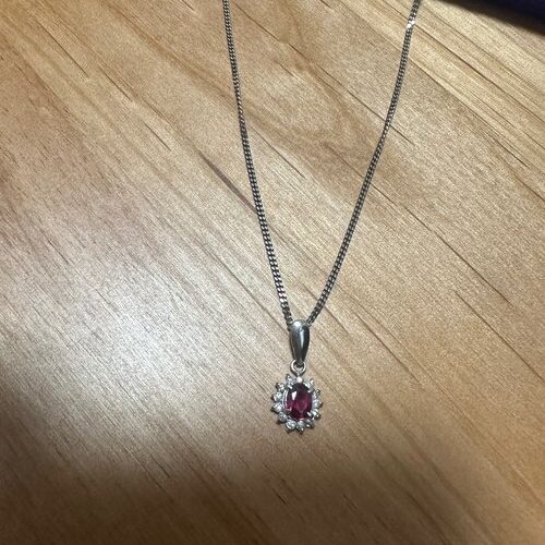 ルビーダイヤモンドプラチナネックレス