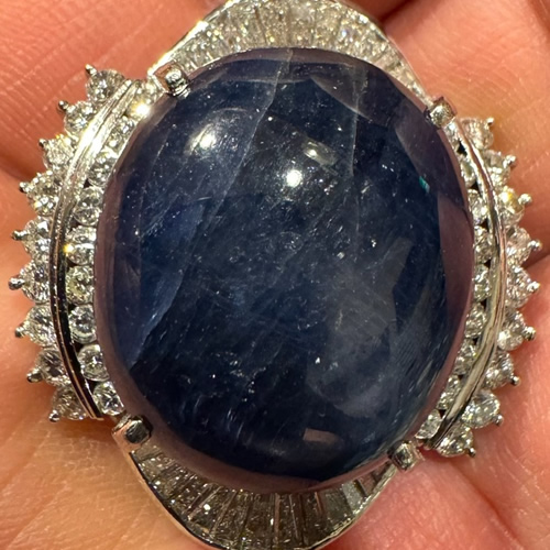 サファイアダイヤリング