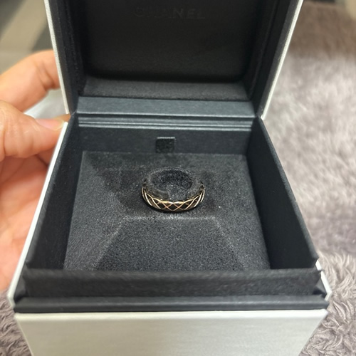 シャネル指輪 ココクラッシュリング ピンクゴールド