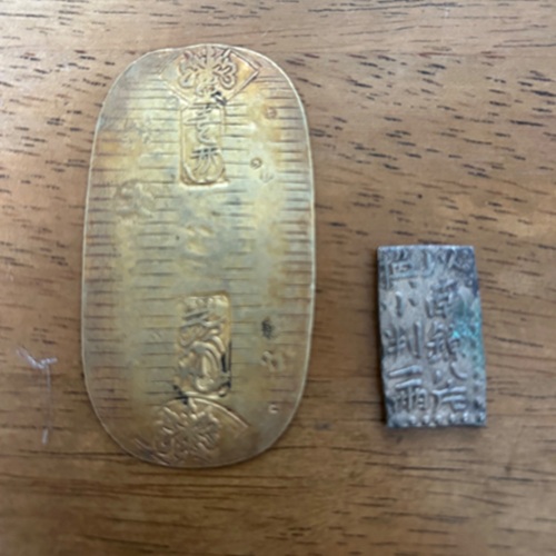 元文小判、一朱銀