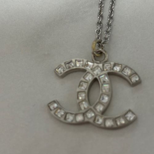 シャネル ラインストーン ネックレス ココマーク