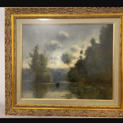 水辺の風景(ボート)