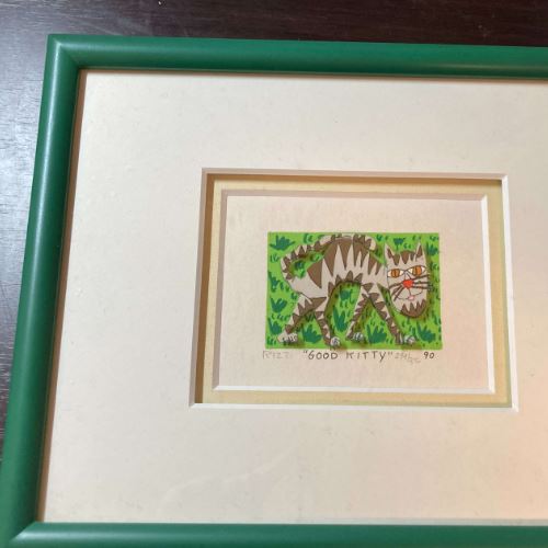 James Rizzyの３Dシルクスクリーン版画「GOOD KITTY」