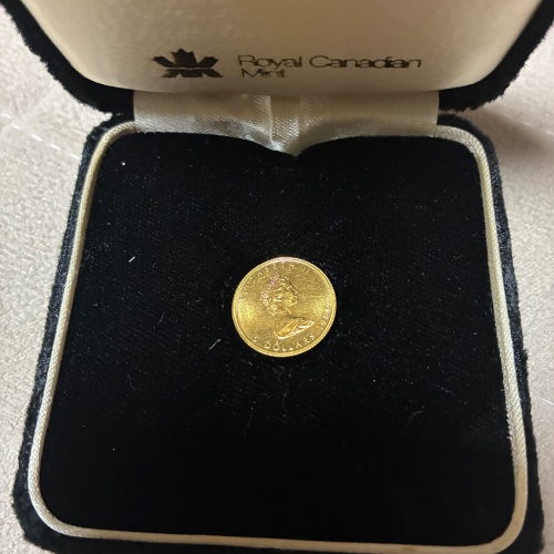 メープルリーフ金貨1/10オンス1986年の画像