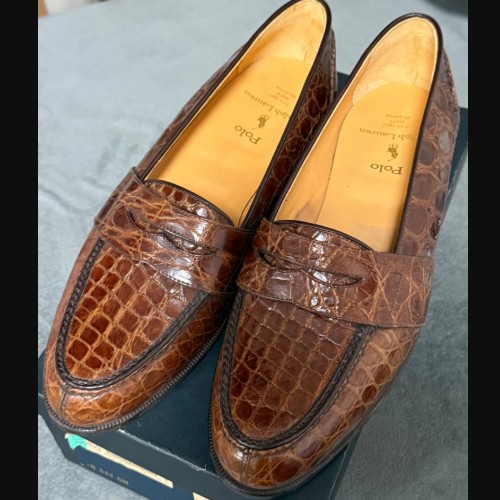 ラルフローレン クロコダイル ローファー