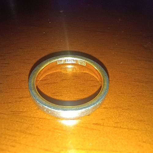 ニナリッチ　プラチナ900　18金コンビ指輪