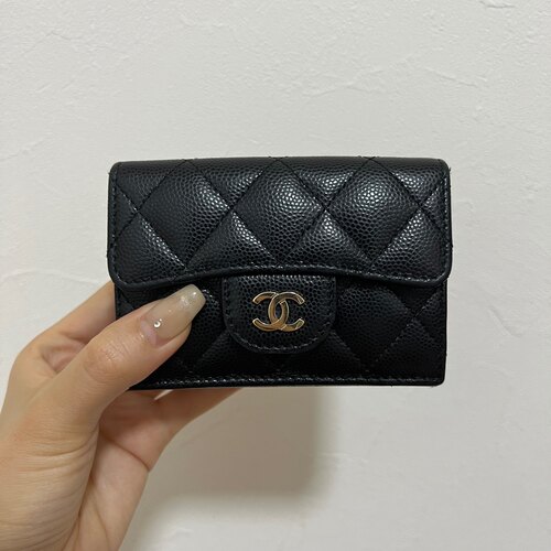 マトラッセ キャビアスキン 三つ折財布