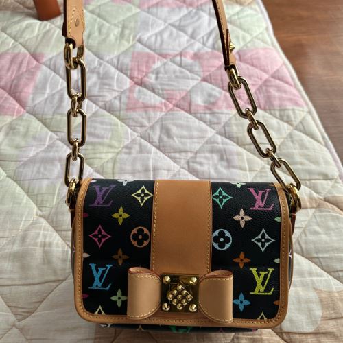 ルイヴィトン　モノグラムマルチカラー　パティ　ノワール　ブラック　ショルダーバッ