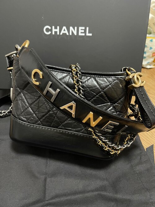 シャネルガブリエルホーボーチェーンショルダーバッグ