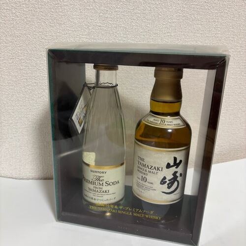 山崎10年350mlとプレミアムソーダのセット