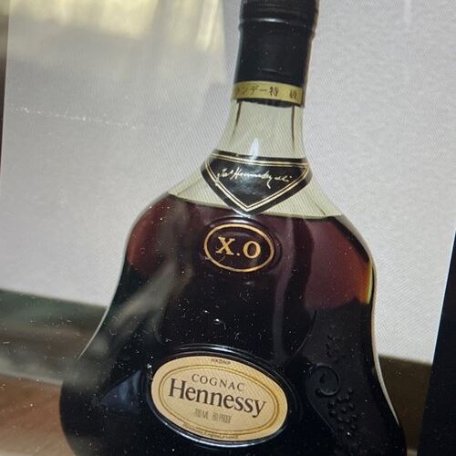 ヘネシーXOグリーンボトル金キャップ
