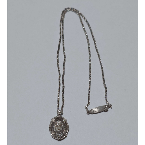 BUCCELLATI K18WG ダイヤモンドネックレスの画像