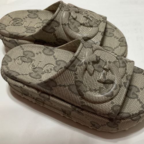 GUCCI インターロッキングG付き スライドサンダル 34