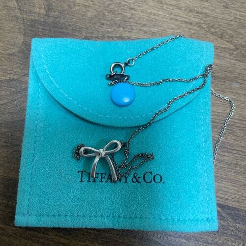 ティファニー ボウ リボン ネックレス シルバー925