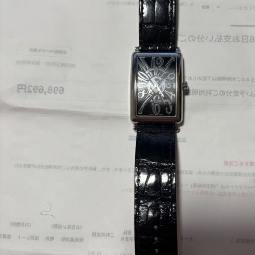 フランクミュラー ロングアイランド 1002 クォーツ ブラック 2025/8こうにゃ