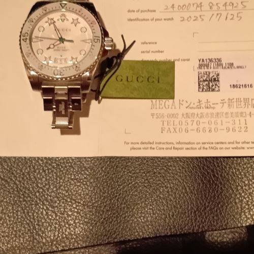 その他 その他 グッチ 腕時計 gucci メンズ dive ダイブ 40mm ホワイト シルバー ya136336