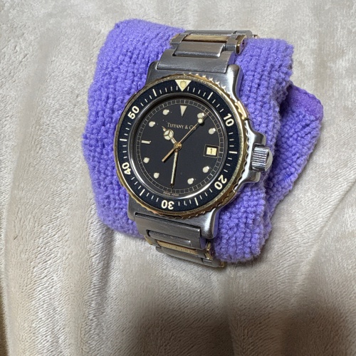ティファニーダイバー18金コンビの画像