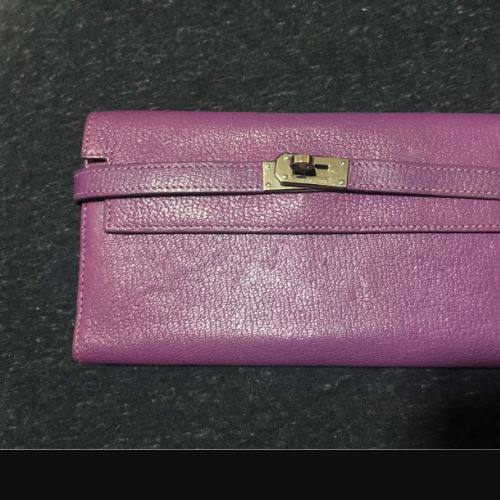 エルメス　ケリーウォレット　□L パルム　シェーブル 2008年