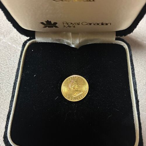 メープルリーフ金貨1/10オンス1986年