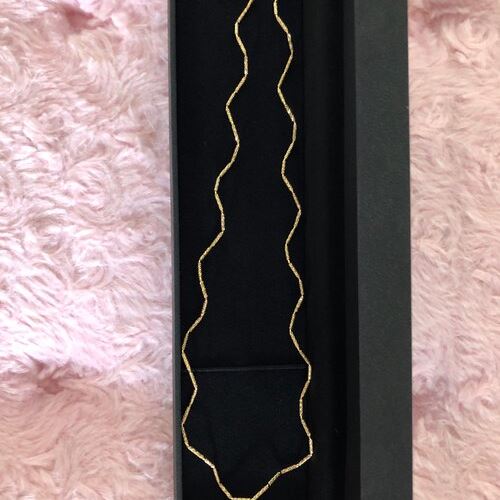 18金イエローゴールド　デザインネックレス