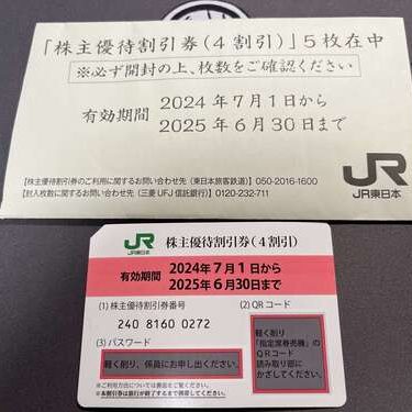 JR東日本株主優待券
