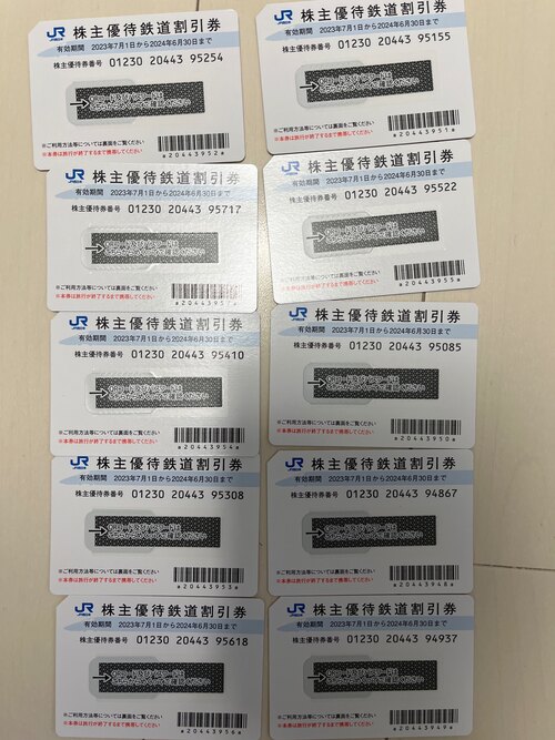JR西日本株主優待券　10枚