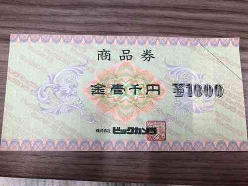 ビックカメラ商品券