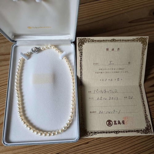 真珠ネックレスの画像