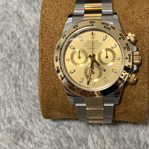 ロレックス　デイトナ　コンビ　シャンパン文字盤
