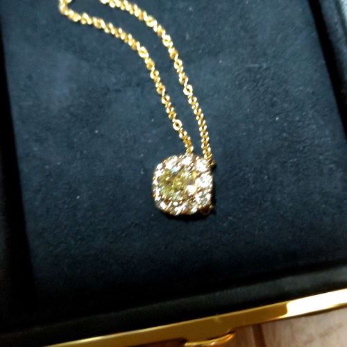 グラフイエローダイヤネックレス