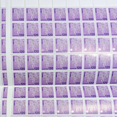 120円切手ｘ8シート（800枚）