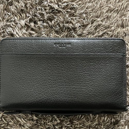 COACHダブルファスナー長財布