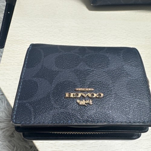 COACH シグネチャー ネイビー 2つ折り