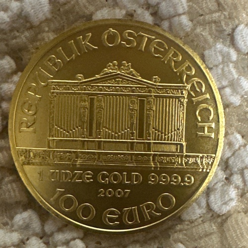 ウィーン硬貨100ユーロの画像