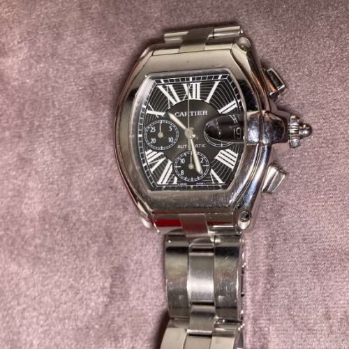 カルティエ ロードスター クロノグラフ W62020X6 自動巻き メンズ