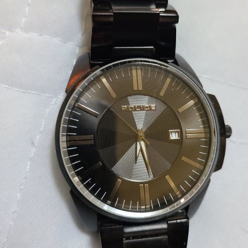 POLICE(ポリス)/腕時計/黒/クロノグラフ/クォーツ