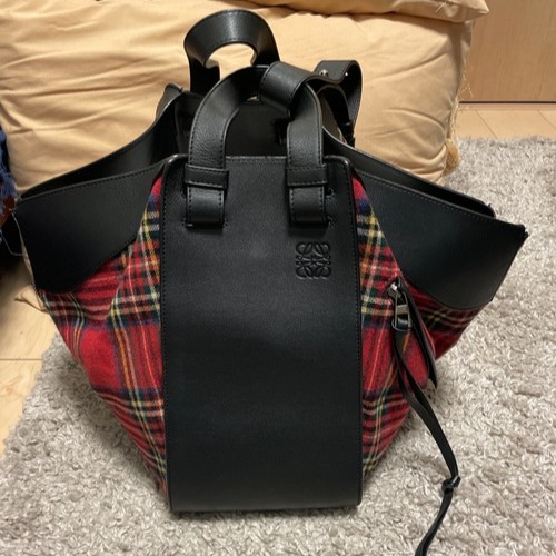 ロエベ　ハンモックミディアム　タータンチェック