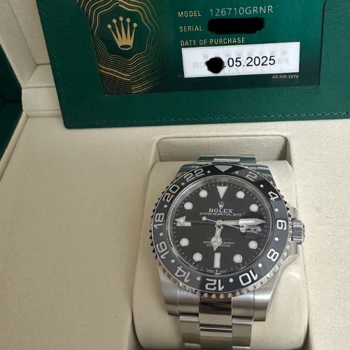 GMTマスター　黒灰ベゼル　オイスターブレス