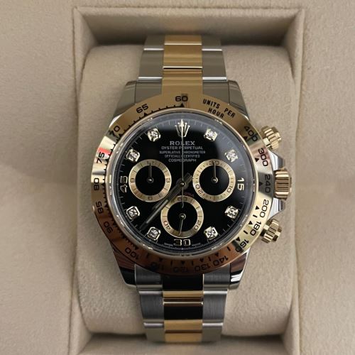 コスモグラフ デイトナ オイスター、40 mm、オイスタースチール＆イエローゴー