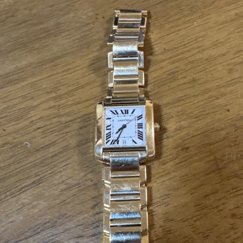 カルティエタンク18k 184Ｄ自動巻