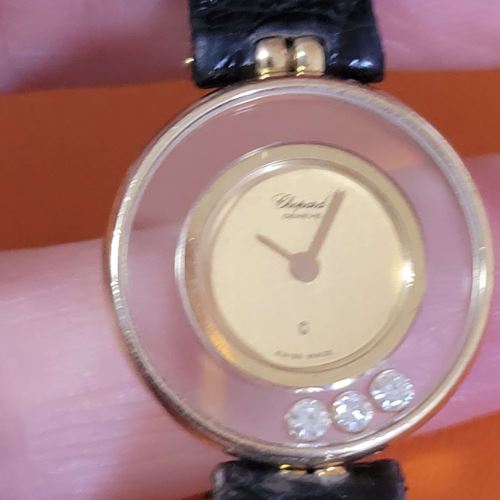 ショパールハッピーダイヤモンド3P時計