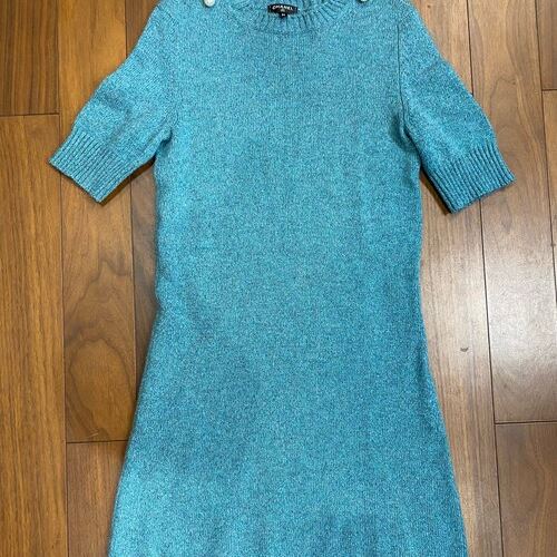 シャネル　パールニットワンピース