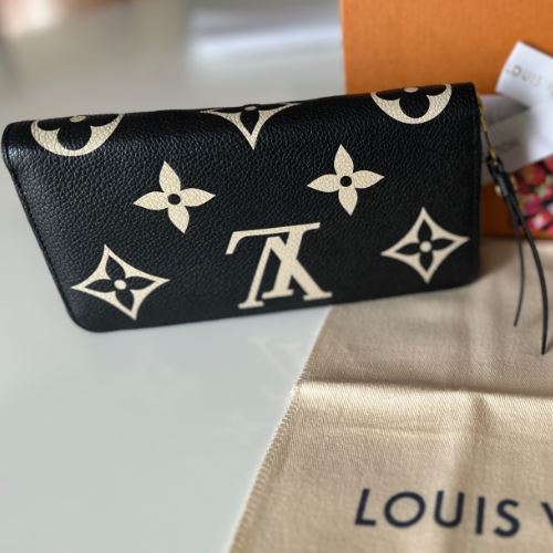 ルイ・ヴィトン バイカラー モノグラム アンプラント ジッピーウォレット M80