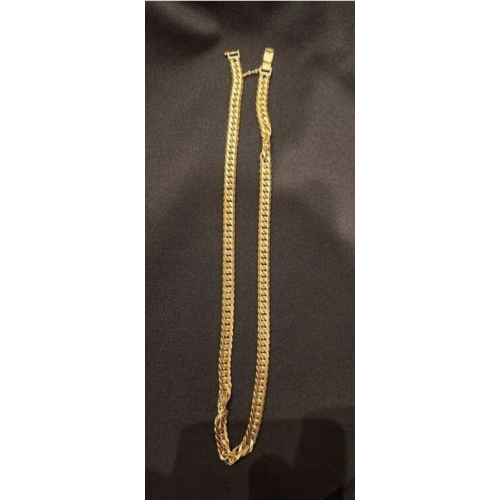 K18 6面ダブル 80g/50cm 喜平 キヘイ ネックレスの画像